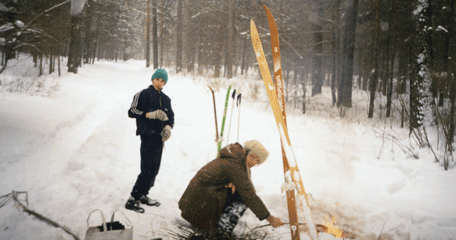 Иван Левин, лыжный поход